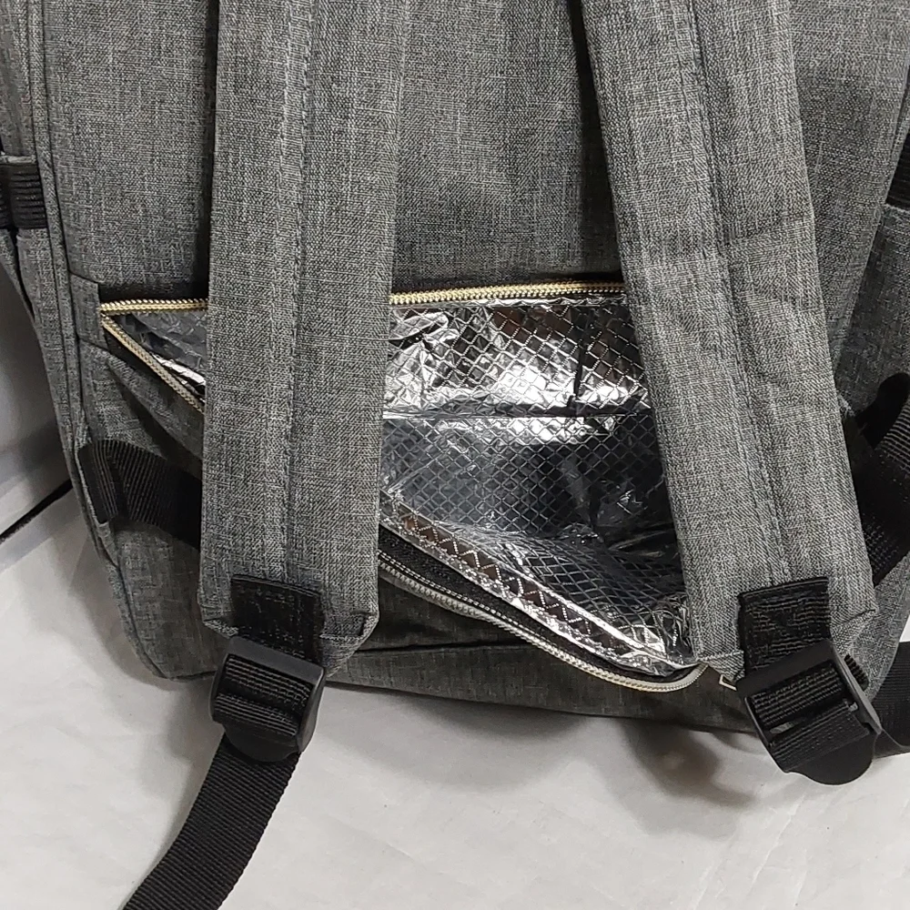 Afbp NWT BABY MULTIFUNCTIONAL DIAPER BACKPACK‎ PRT GREY